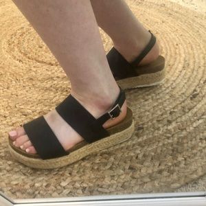 Black Platform Sandals